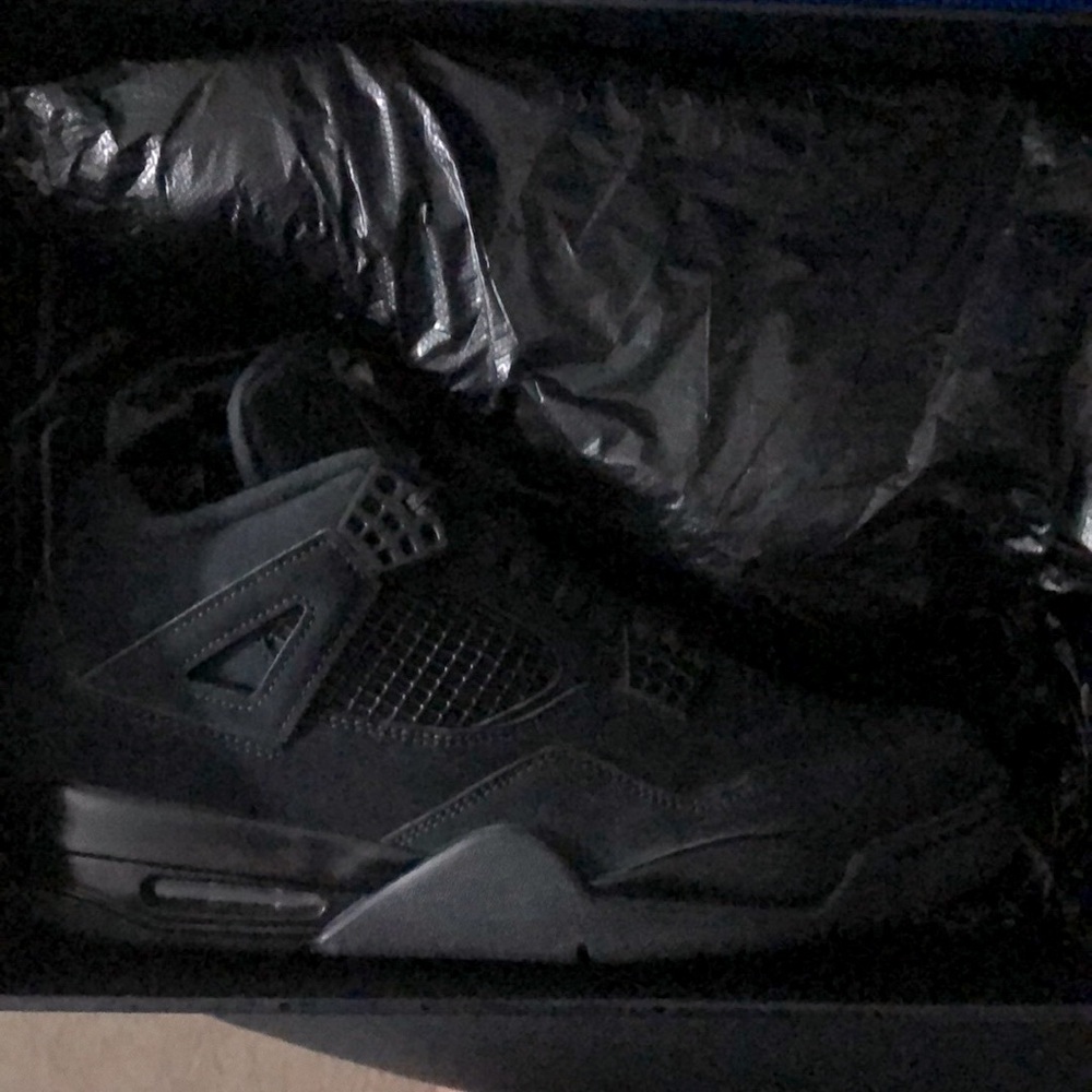 COPY - Jordan retro 4’s “Black Cats” size:10.5 color:bl
